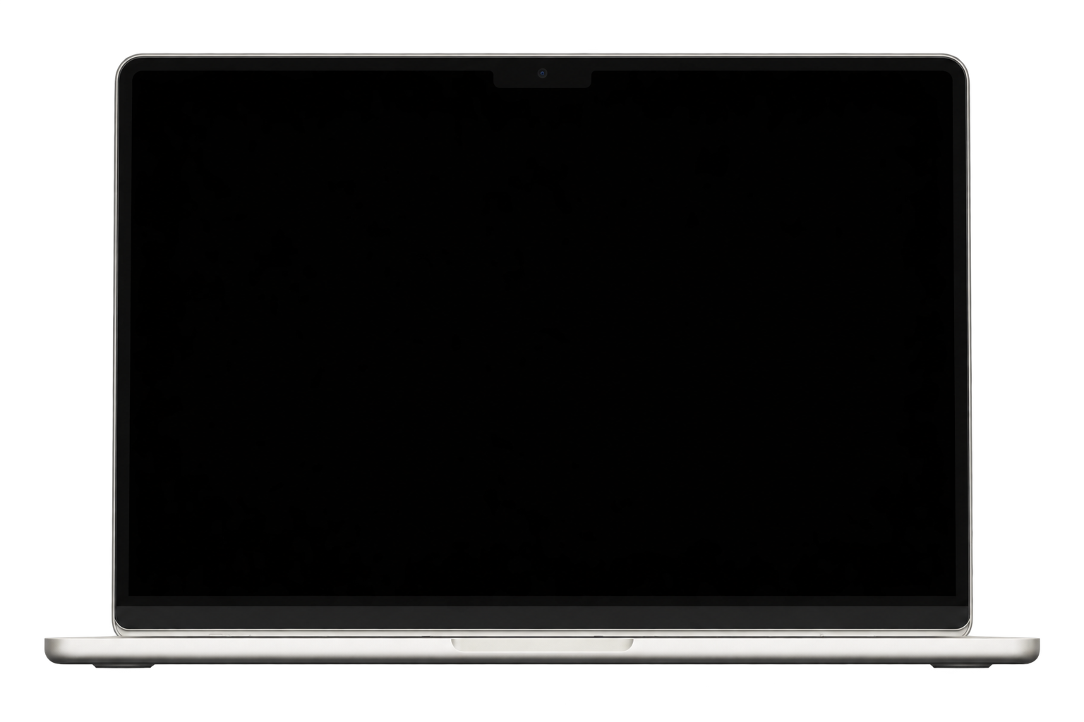 A silver MacBook, the computer controlled with WishRig Remote